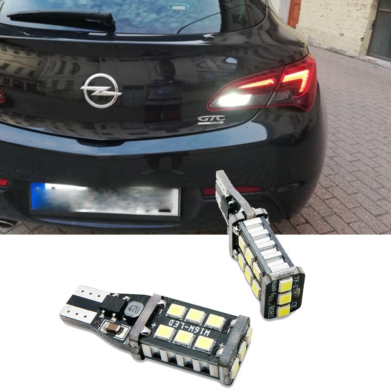 

2 шт. W16W CANBUS без ошибок T15 светодиодный светильник заднего хода для Opel Combo Box Meriva B Mokka Zafira Tourer 921 912 W16W