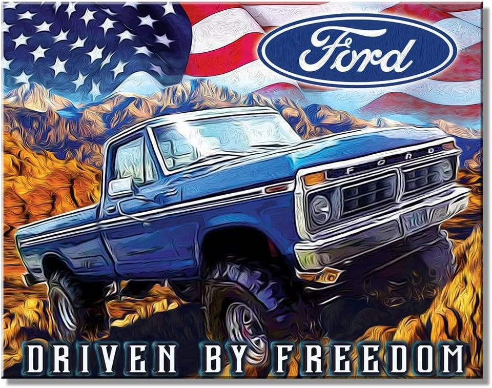 

Металлическая табличка Desperate Enterprises Freedom Truck