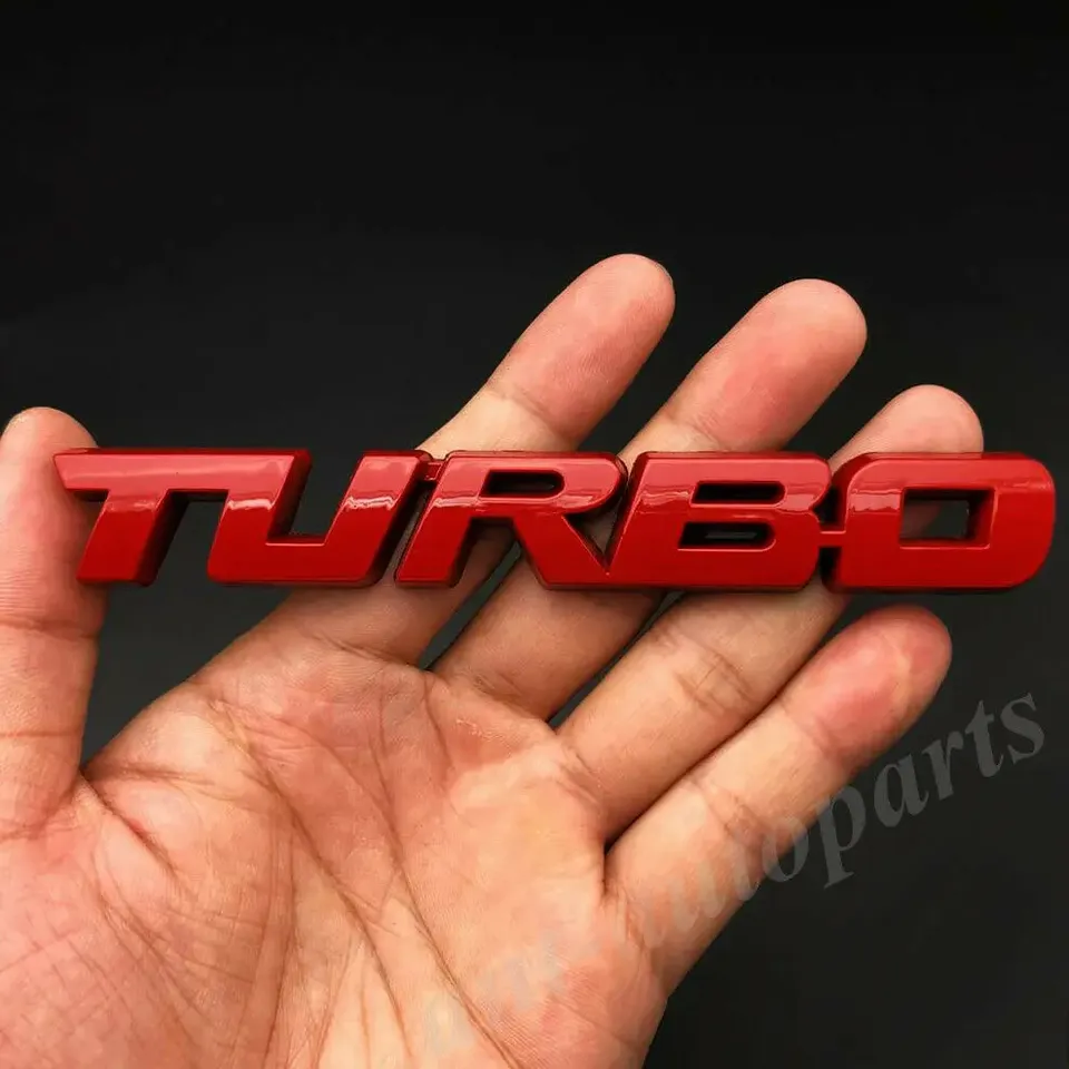 

3D красный металл Turbo T автомобиль авто багажник задняя дверь эмблема значок наклейки наклейка