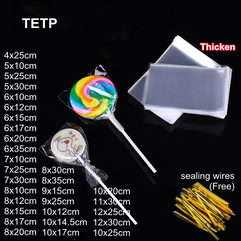 

Прозрачные пакеты TETP 100 шт.