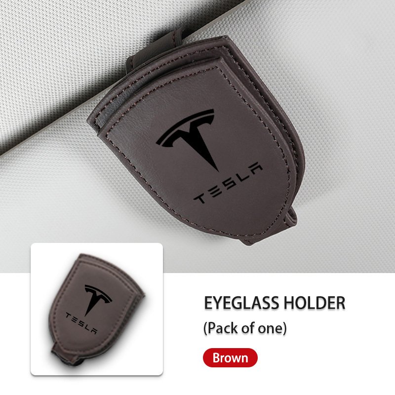 

Для автомобильного солнцезащитного козырька Tesla, зажим для очков, аксессуары для хранения очков, модель 3, Y S X, катушка Roadster Bonina
