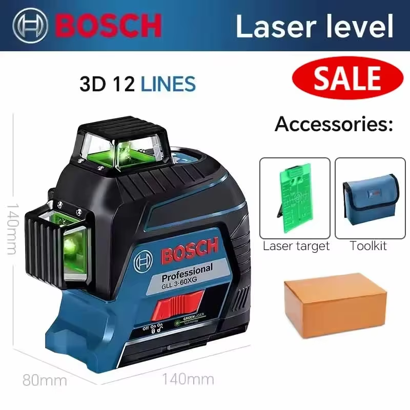 

Bosch GLL3-60XG Зеленый лазерный уровень
