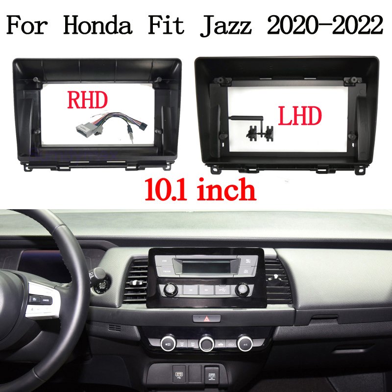 

Автомобильная магнитола 2 Din для Honda fit jazz 2020 2021 2022 Android 10,1 ", большой экран, аудио приборная панель, комплект