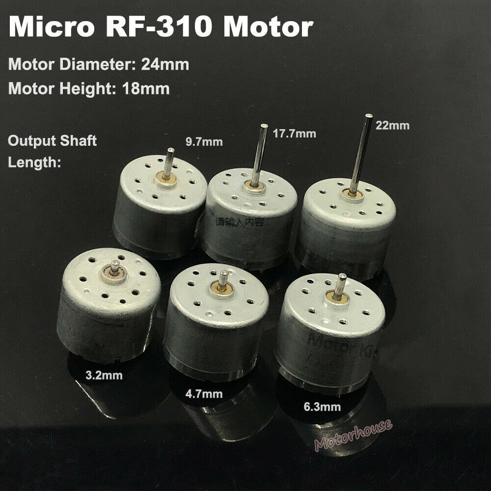 

Мини двигатель постоянного тока RF-310T-11400 2мм 24 мм