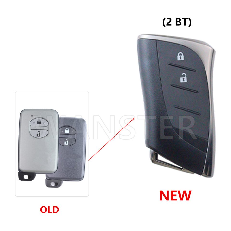 

Обновленный автомобильный брелок для ключей, корпус для Toyota Land Cruiser Prado Avensis IQ Corolla Prius Highlander Yaris Alpha Aqua Auris