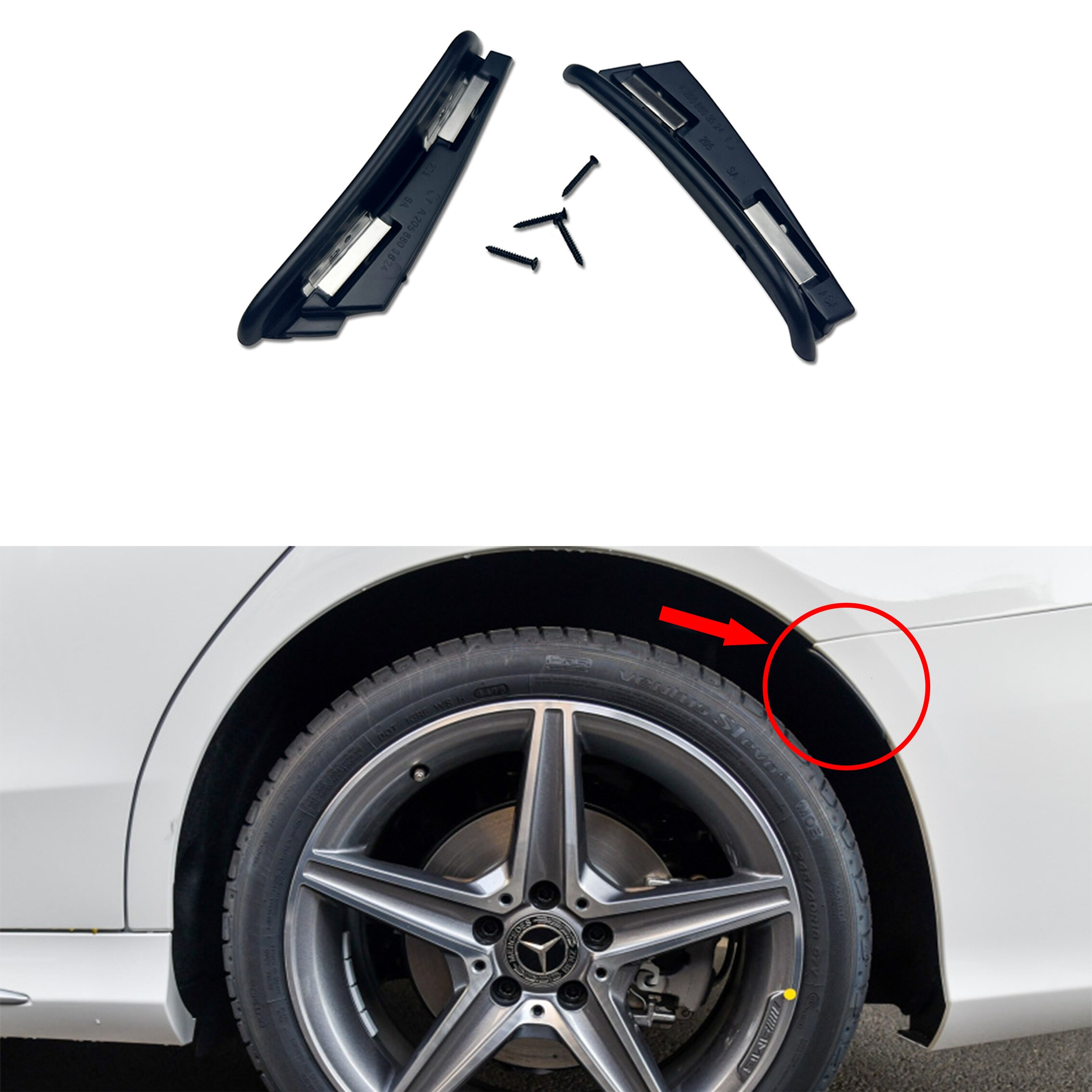 

Колесо расширения для Mercedes S205 W205 C180 C200 C250 C300 C43 S213 W213 E200 E250 E300 E43 бампер AMG