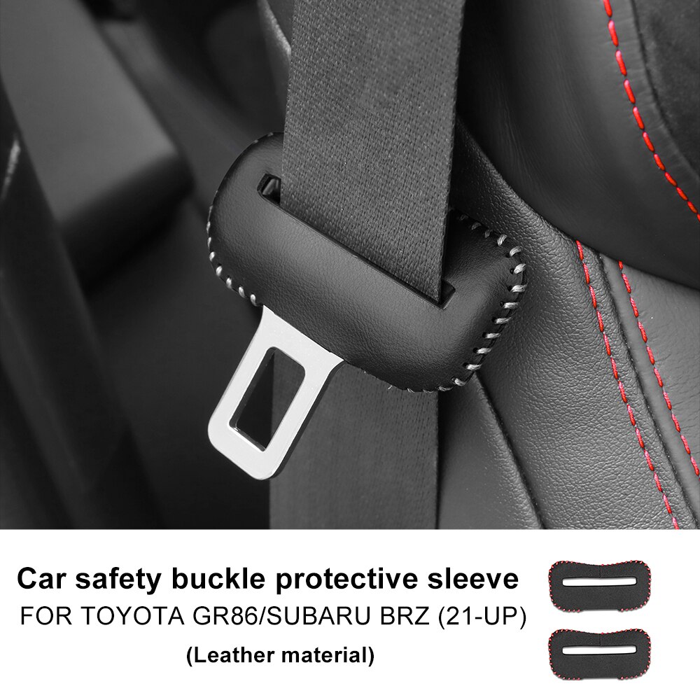 

Автомобильный ремень безопасности с пряжкой для Subaru BRZ Toyota GR86 2021 2022 2023 2024, аксессуары, замшевый кожаный зажим, защитная пряжка