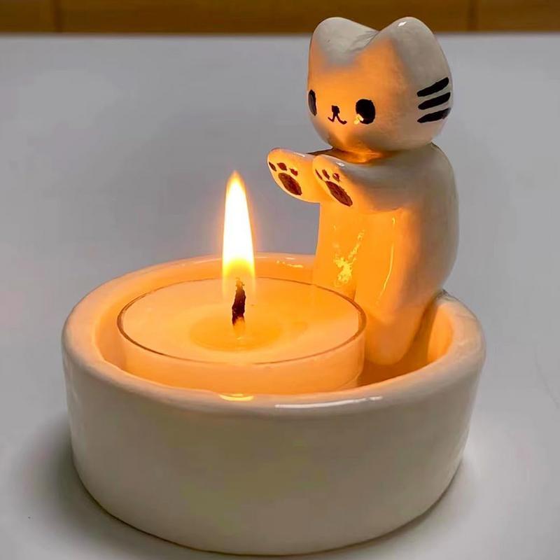 

Подсвечник с котенком
