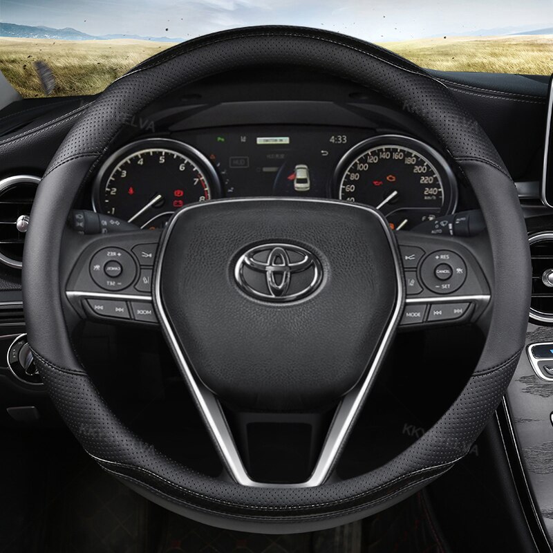

Оплетка для руля автомобиля, 37 дюймов, 38 см, для Toyota 86, HiAce, Innova, Noah, Prius, Land Cruiser, Prado, Sienna, Sienta Rush, Sequoia, corolla