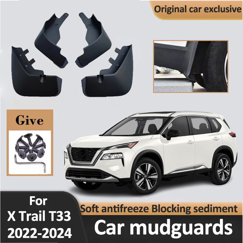 

Для Nissan X Trail e Power T33 Rogue 2022-2024 Передние Задние Брызговики Брызговики Брызговики Автомобильные Аксессуары