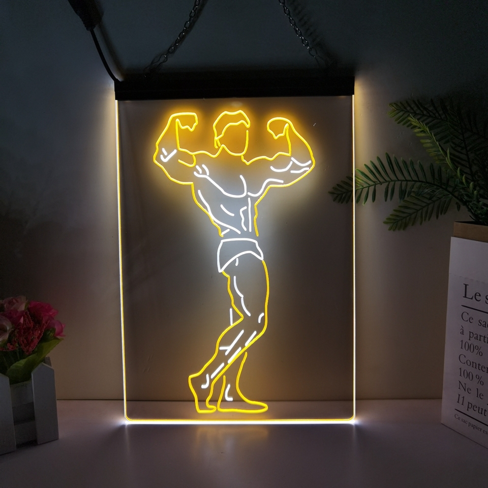 

Неоновая вывеска "Fitness Club" SY XIONGDI