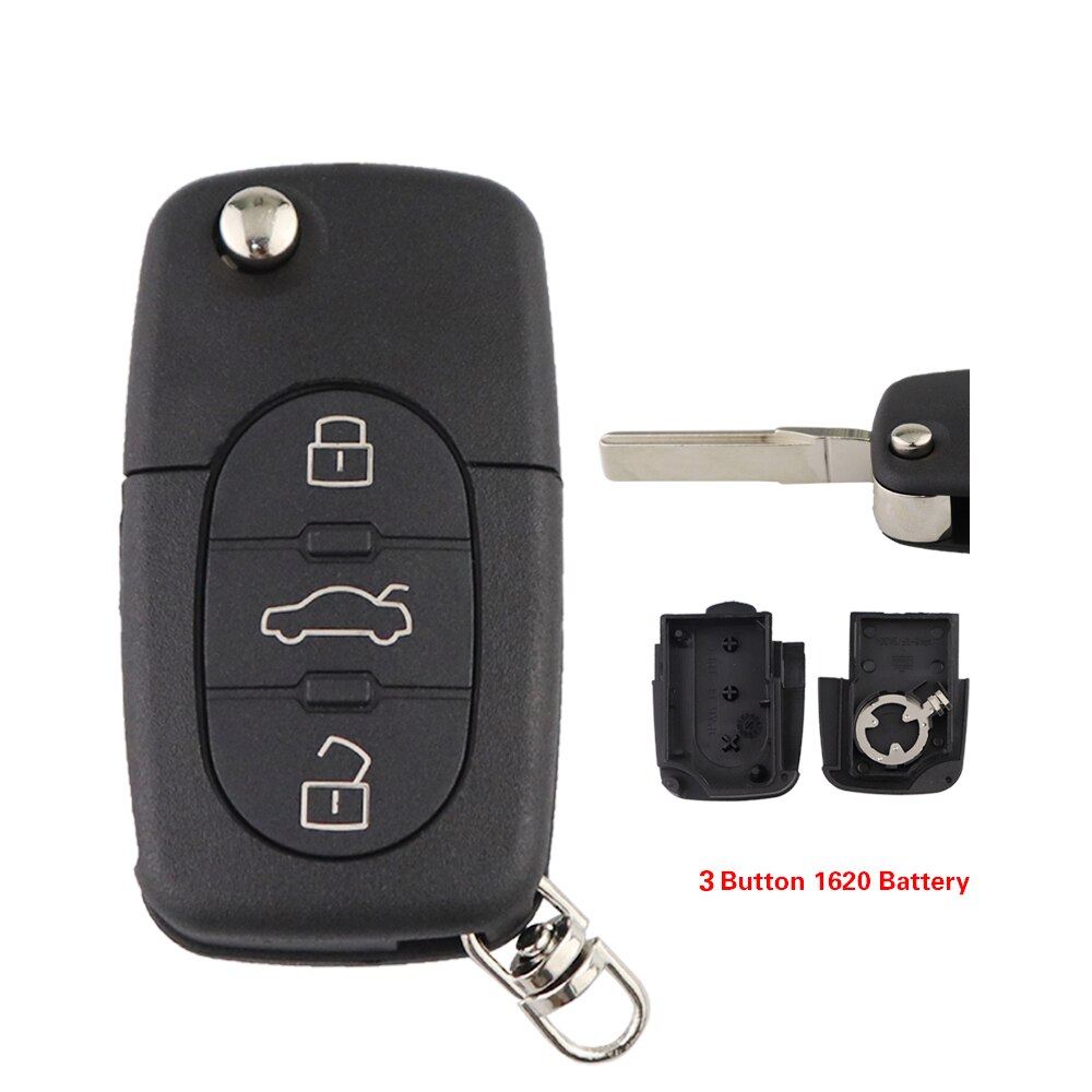 

YIQIXIN для Audi A2 A3 A4 A6 A8 B5 TT RS4 Quattro 1994 - 2004 старые модели 2/3 кнопочный откидной складной чехол для ключа чехол HU66 Blade
