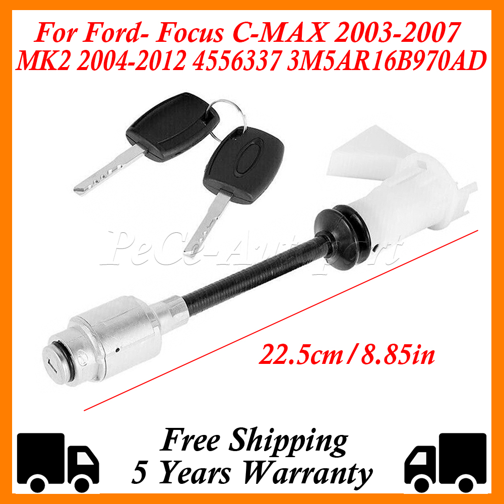

Новый комплект для ремонта цилиндра замка капота автомобиля для Ford Focus C-MAX 2003-2007 MK2 2004-2012 4556337 3M5AR16B970AD с 2 ключами