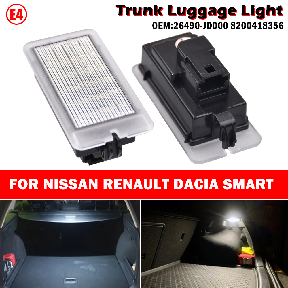 

Для Nissan Qashqai 2006-2021 Leaf 2018-2024 Juke Note Pulsar Kicks Versa Note светодиодный внутреннее багажное отделение