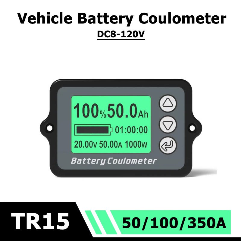 

TK15 Тестер Батареи Для LiFePO4 DC8-120V 50A 100A 350A Тестер Емкости Электролитовой Кислотной Батареи Автомобиля Индикатор М...