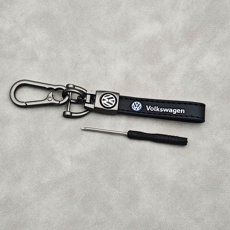 

Металлический Кожаный Автомобильный Брелок Для VW Volkswagen Golf 4 5 6 7 Tiguan Jetta GTI Passat Polo Touran Arteon MK7-авто...