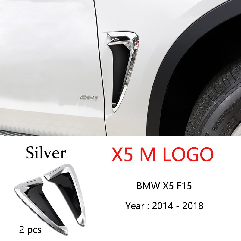 

Для BMW X Series X5 F15 X5M F85 Shark Gills наклейка на боковое вентиляционное отверстие автомобильный Стайлинг переднее крыло боковое воздушное покрытие отделка вентиляционные принадлежности