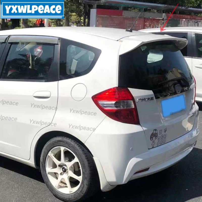 

Спойлер для Honda Fit Jazz 2008- 2013, спойлер из АБС-пластика для багажника, крыла заднего крыши, Стайлинг автомобиля