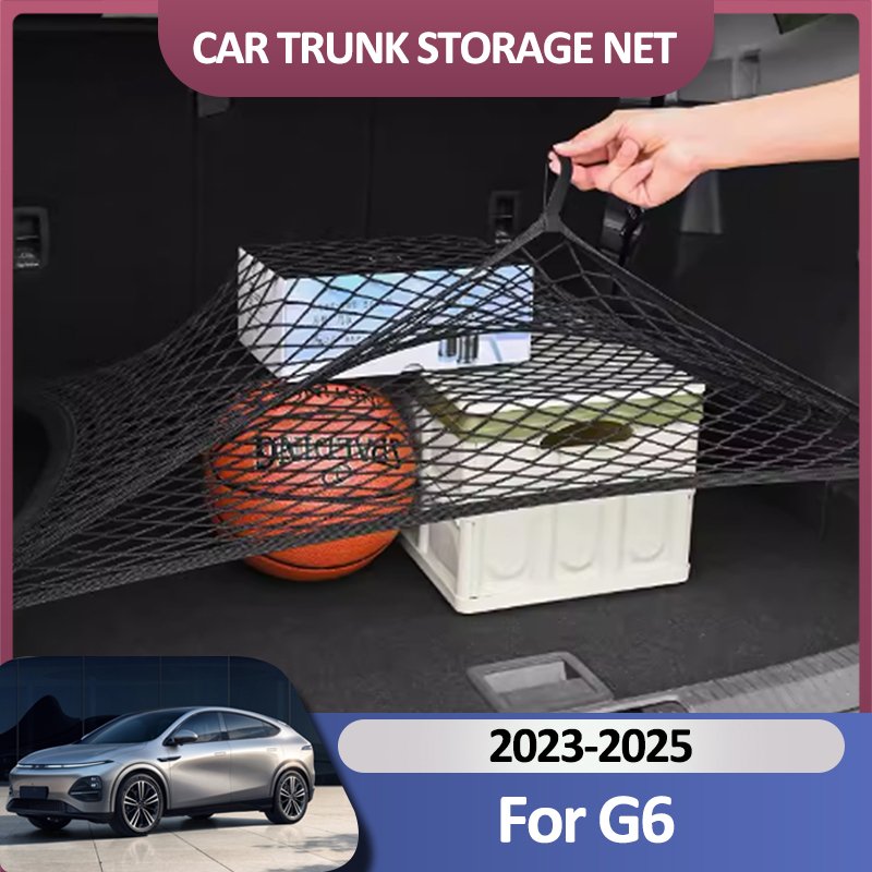 

Сетка для багажника автомобиля для XPeng G6 2023-2025 Cupra Leon Mk4 KL1, нейлоновый органайзер для багажника, аксессуары для салона автомобиля