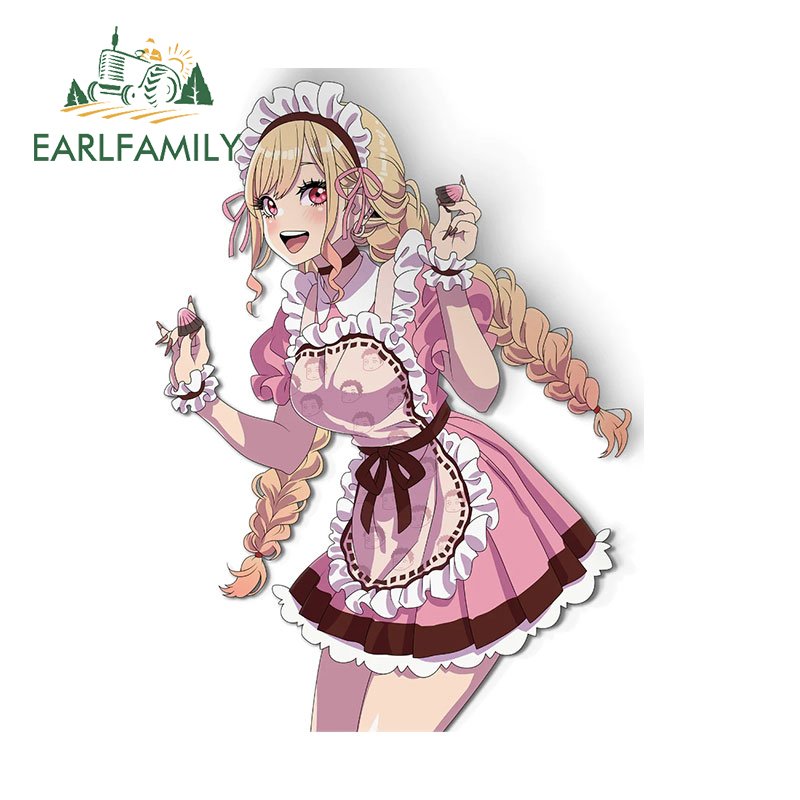 

EARLFAMILY 13 см X 9,6 см для Марина клубника горничная автомобильные наклейки граффити наклейки виниловые солнцезащитные автомобильные доски для серфинга