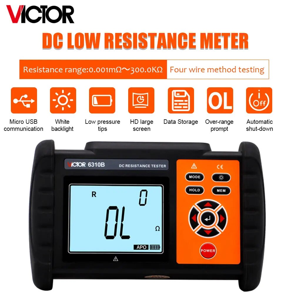 

RuoShui Victor 6310B Микроомметр