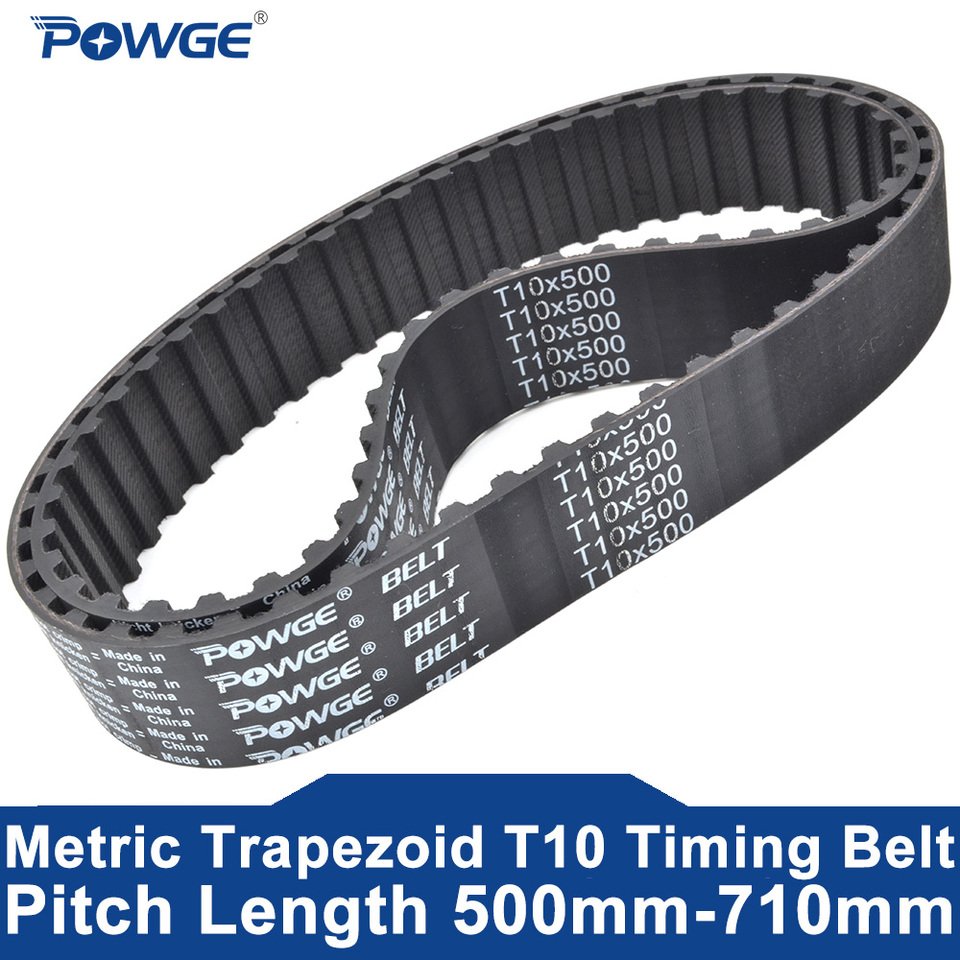 

POWGE T10 ремень синхронизации C = 650/660/670/680/690 Ширина 15/20/25/30/40/50 мм резиновые T10X650 T10X660 T10X670 T10X680 T10X690