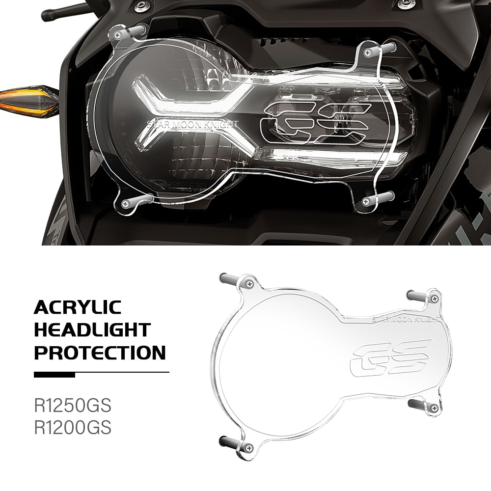 

Мотоциклетная акриловая защита для фар, защитная крышка для BMW R1200GS R1250GS R 1250 GS LC Adventure 2013-2023