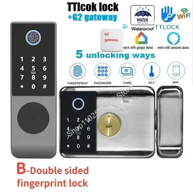 

Электронный умный дверной замок TTLock с отпечатком пальца
