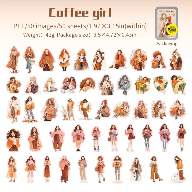 

Набор стикеров Jianwu Girl's Record Series