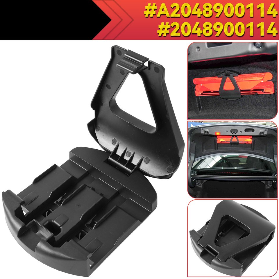 

A2048900114 Крепление аварийного кронштейна подходит для Mercedes-Benz W204 W212 E260 C180 CLS300 AMG Предупреждающие треугольные знаки Держатель Поддержка