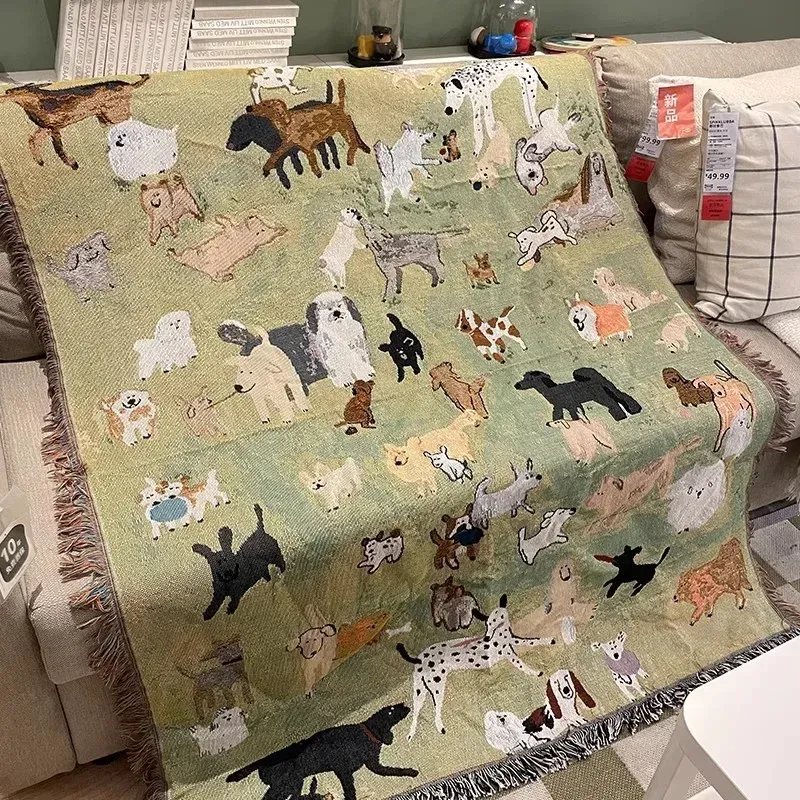 

Мультяшный щенки плед полиэстер/хлопок