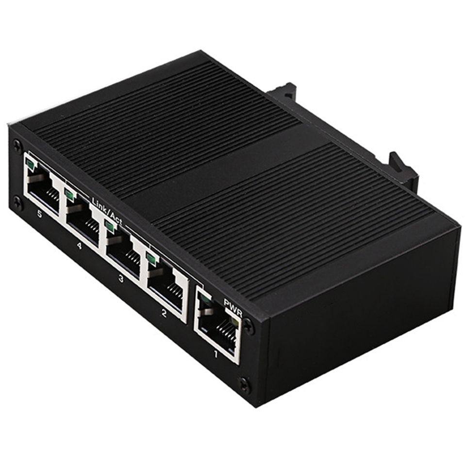 

5-Портовый сетевой коммутатор Ethernet промышленного класса со скоростью 100 Мбит/с, неуправляемый разветвитель промышленной сети рельсового типа