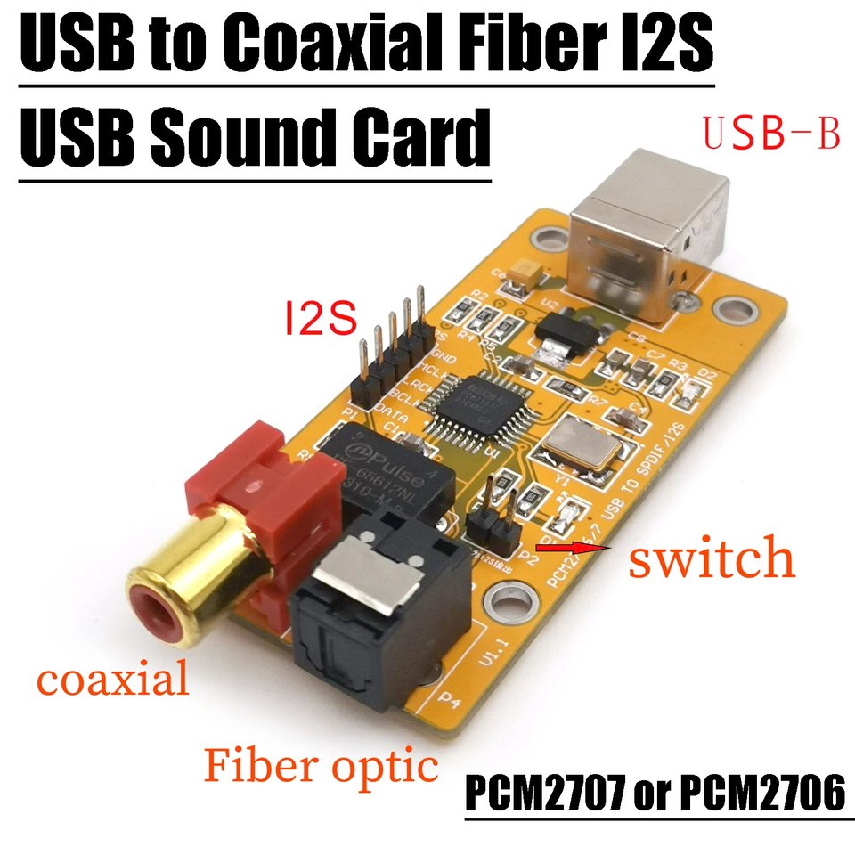 

USB звуковая карта PCM2706