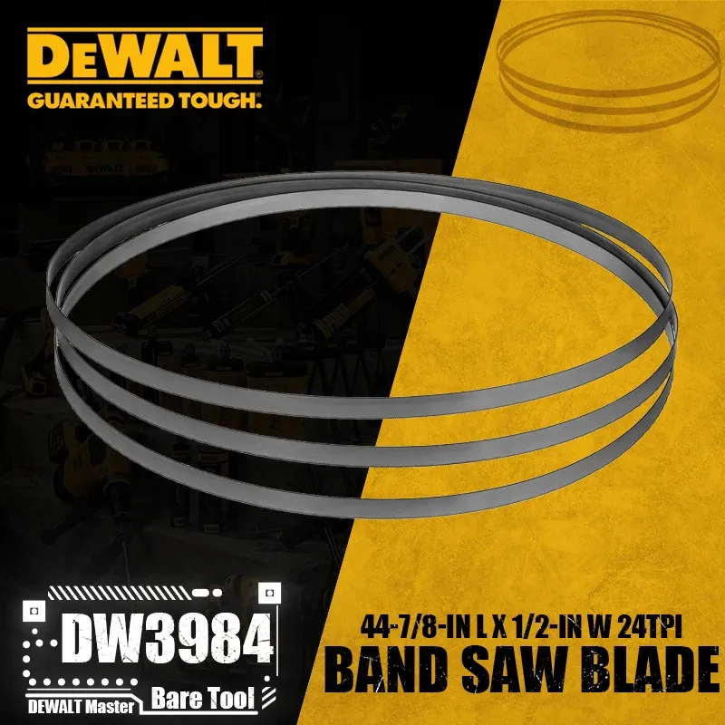 

DEWALT DW3983 DW3984 3PK 44-7/8 дюйма Д x 1/2 дюйма W биметаллическая Портативная ленточная пила, электроинструмент, аксессуары для DCS374