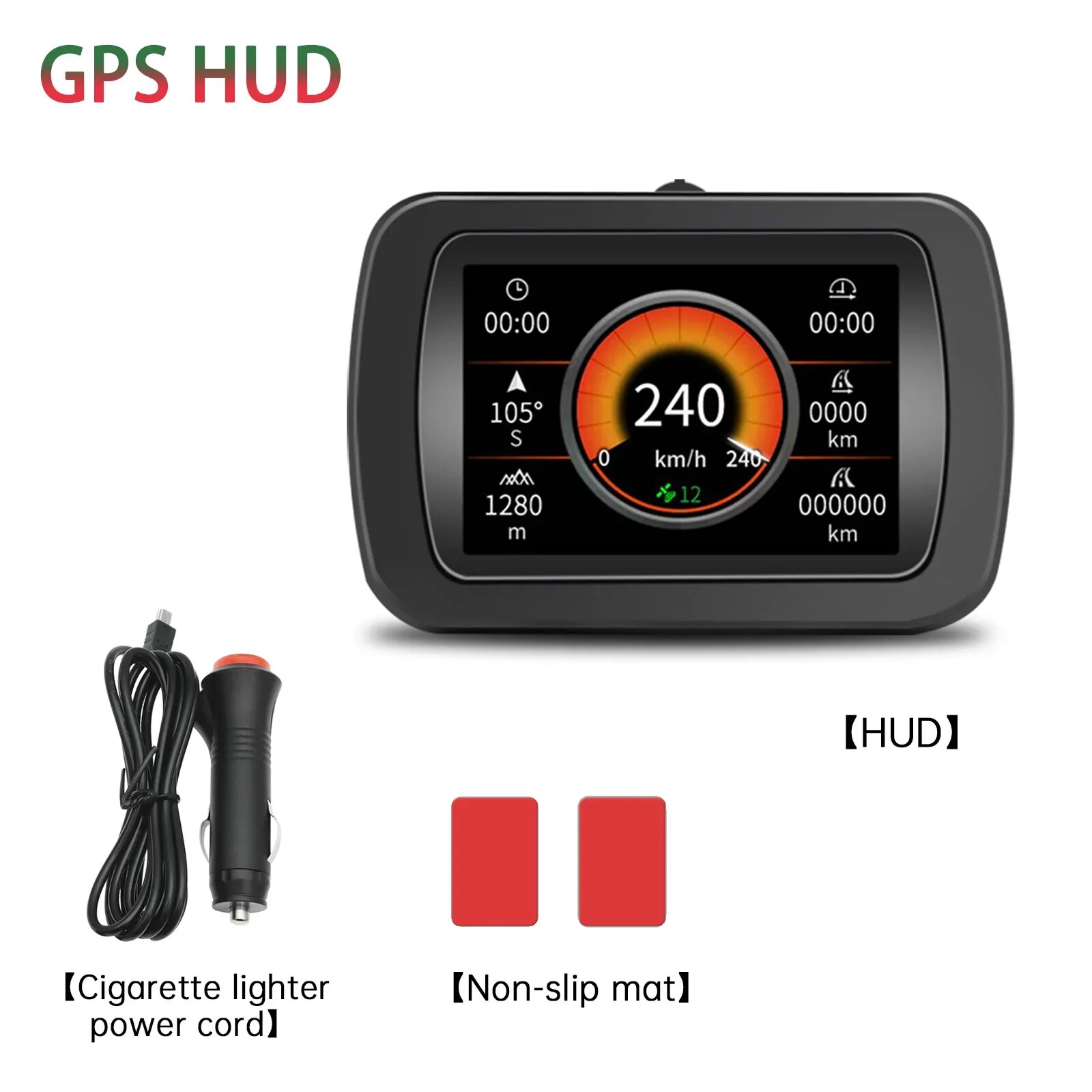

GPS-навигатор A65, многофункциональный бортовой прибор OBD, спутниковый сигнал, цифровой дисплей, компас, инклинометр, спидометр
