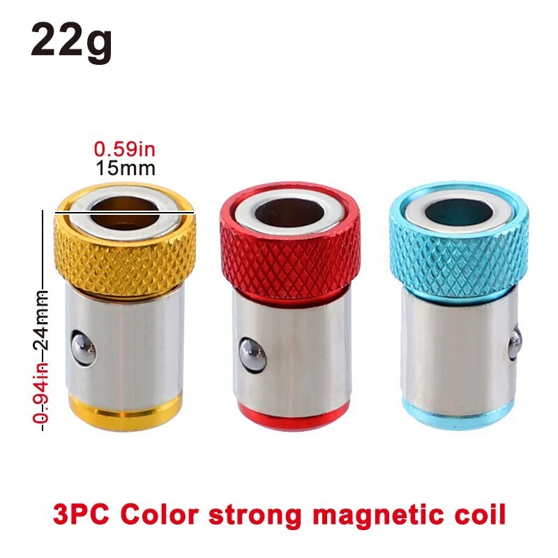 

Набор магнитные головки для отверток 3шт (красная, жёлтая, синяя)