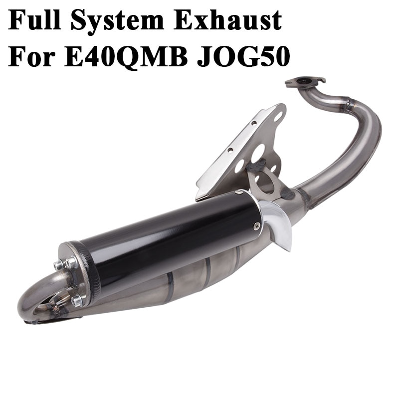 

Выхлопная система для мотоцикла E40QMB, 2-х тактный глушитель JOG50 JOG из нержавеющей стали, выхлопная система для побега, скутера, глушитель с передним звеньем трубы