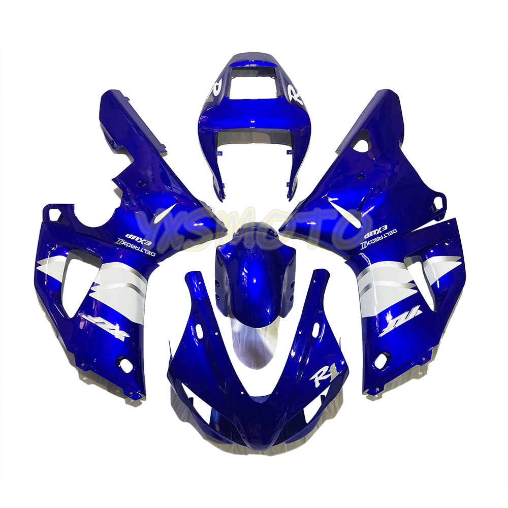 

Комплект обтекателей для мотоциклов, подходит для Yamaha YZF-R1 2000 2001 ABS, литые под давлением YZF R1, защитный корпус синего цвета