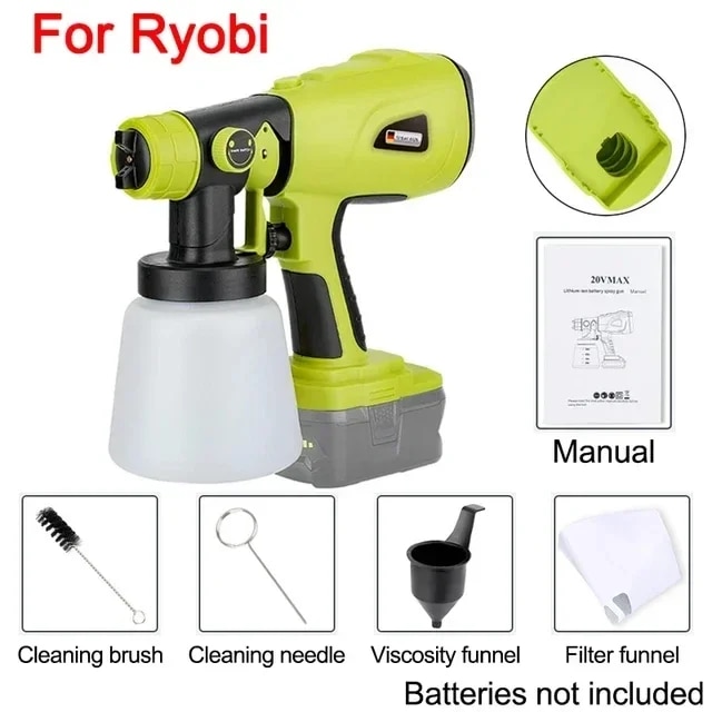 

Портативный беспроводной краскопульт DeWalt/Bosch/Makita/Milwaukee/Ryobi 18 В