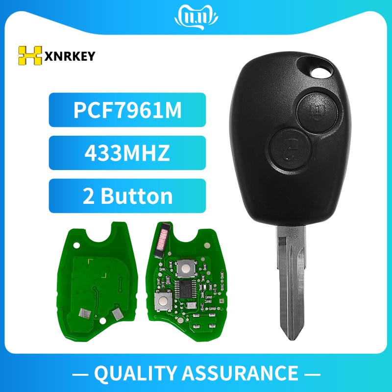 

Запасная деталь XNRKEY 433 МГц PCF7961M для Renault Logan II Sandero II 2014 с лезвием VAC102