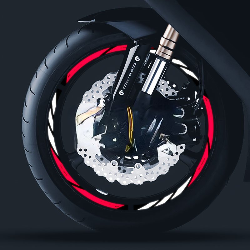 

Для QJMOTOR Race 250 Race 400 Race 600 SRK 350 600 400 250 Светоотражающие аксессуары для мотоциклов Наклейка на колесо Ступица Наклейки на обод в полоску