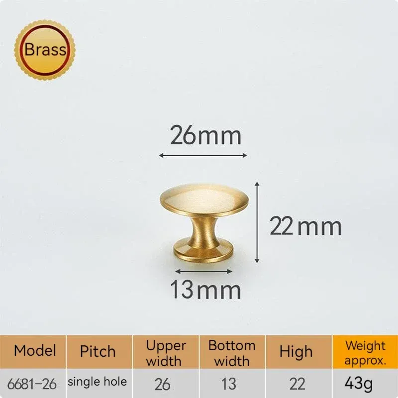 

Латунная золотая ручка для гардероба, светлая, простая, французская, с выдвижным ящиком, полностью медная, в европейском стиле, дверная ручка шкафа