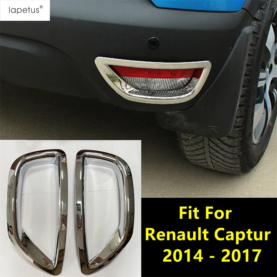 

Аксессуары для Renault Captur 2014 2015 2016 2017, ABS хромированный задний бампер, задние противотуманные фары, литье, декоративная накладка, внешняя отделка