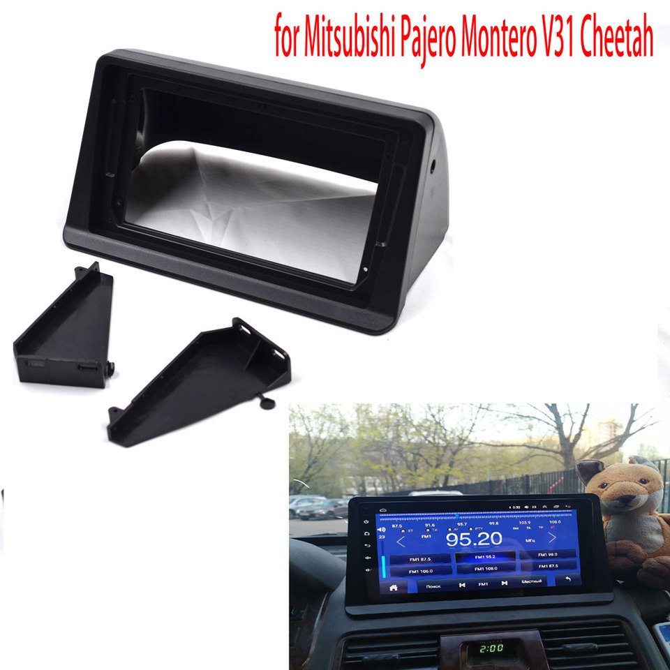 

9-дюймовый Радиоприемник, Панель 2-DIN Для Mitsubishi Pajero Montero V31 Cheetah Kingbox Со Стереоадаптером Ramic Plate