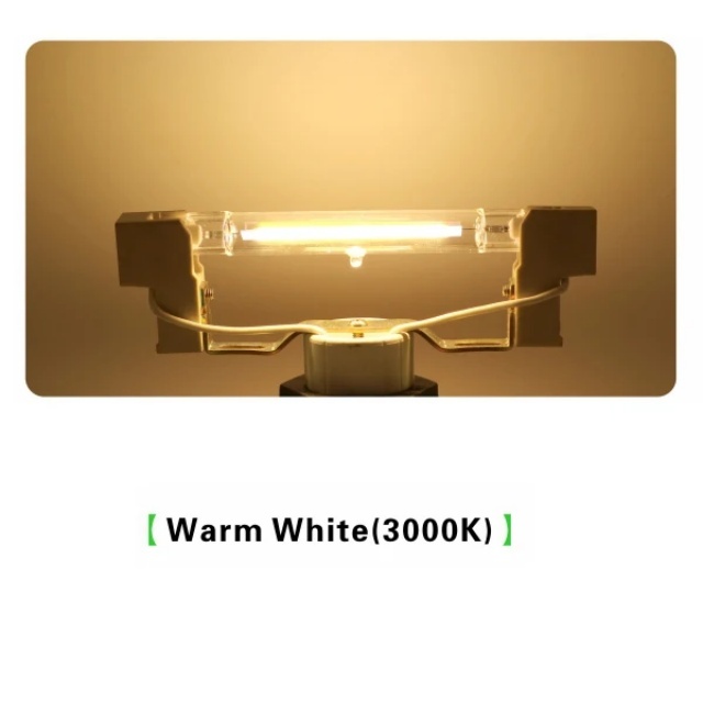 

Светодиодная лампа THEBSE стеклянная трубка R7S 15W/20W 78мм / 30W/40W 118мм теплый/холодный белый 220V