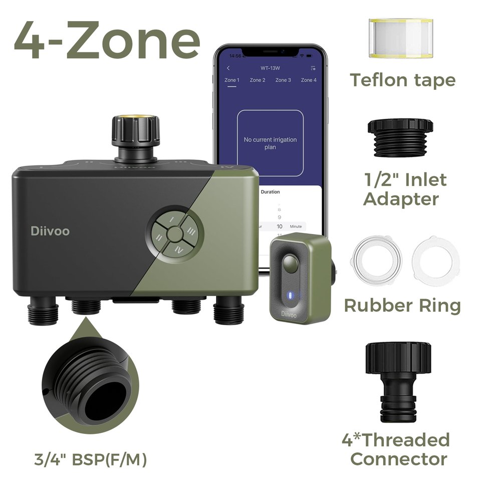 

Diivoo WiFi Таймер полива 2 зоны