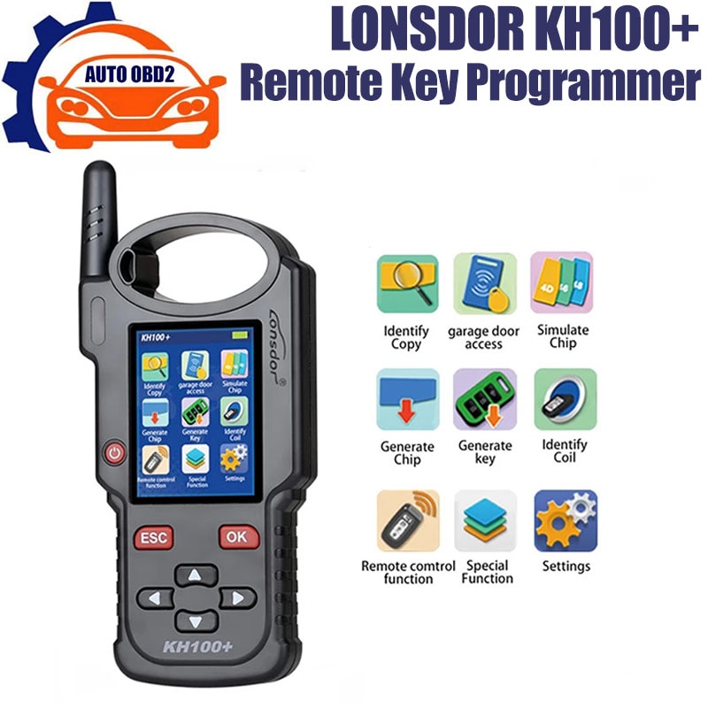 

Программатор автомобильных ключей Lonsdor KH100 +, полнофункциональный автоматический смарт-ключ для создания и обновления онлайн