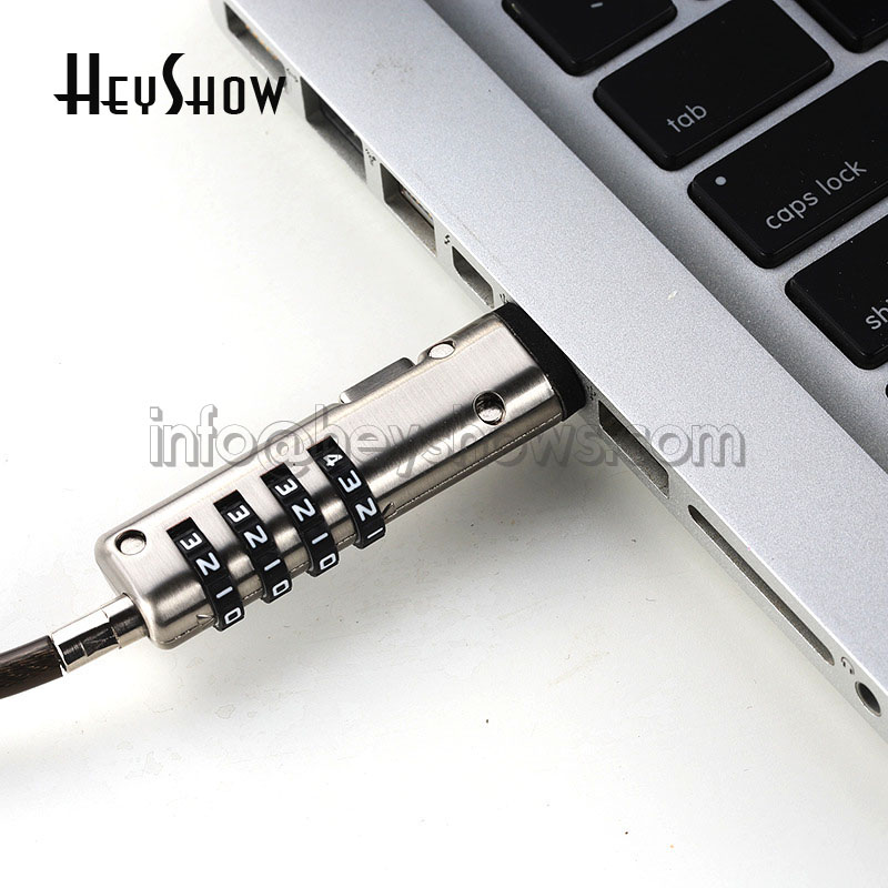

HeyShow Замок безопасности ноутбука USB 4-значный пароль