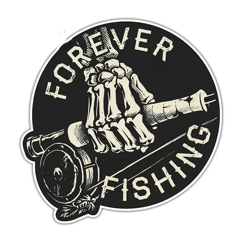 

Наклейка на рыболовную катушку OFK Forever для ящика для снастей, ящика для инструментов, нюдовая наклейка на шину для рыбалки, забавные наклейки для автомобиля. 13 СМ