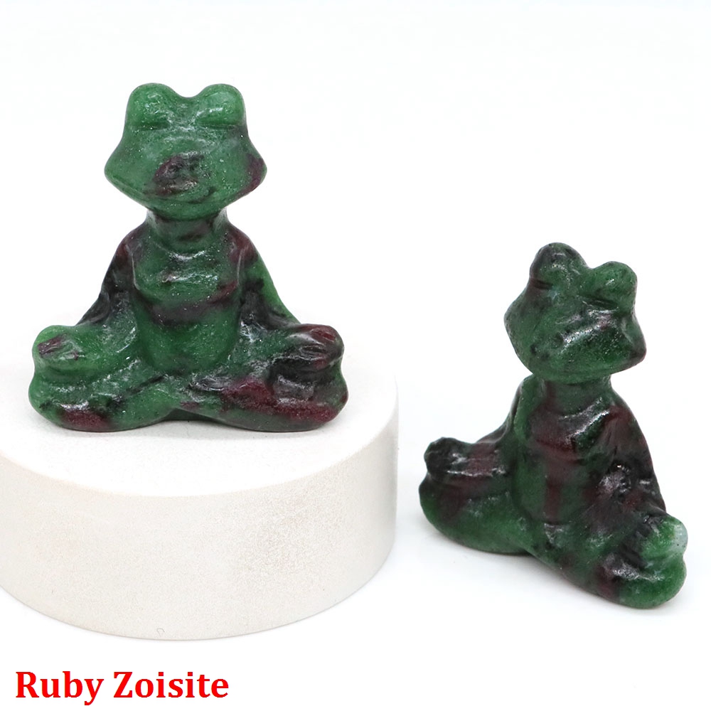 

Статуя лягушки для йоги 1,5 дюйма, натуральный камень, восстанавливающие кристаллы рейки, фигурка животного, драгоценный камень, резной искусство, ремесла, домашний декор, подарки